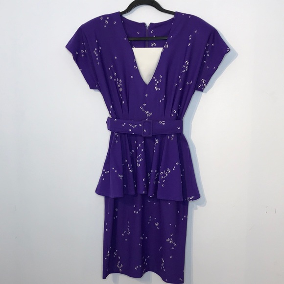 Vintage Dresses & Skirts - Vintage purple peplum skirt dress